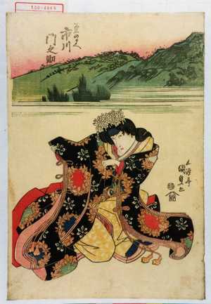 Utagawa Kunisada, 歌川国貞 (国貞〈1〉)による浮世絵「「菊のまへ 市川門之助」」