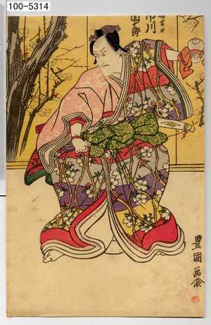 Utagawa Toyokuni I: 「楠帯刀 市川団十郎」 - Waseda University Theatre Museum