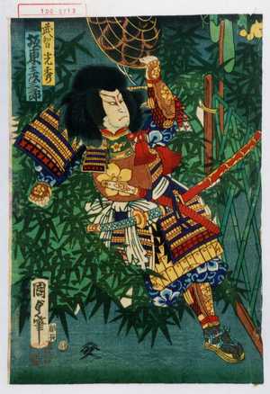 Utagawa Kunisada: 「武智光秀 坂東彦三郎」 - Waseda University Theatre Museum