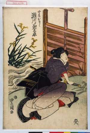 Utagawa Toyokuni I: 「女房おきく 瀬川菊之丞」 - Waseda University Theatre Museum