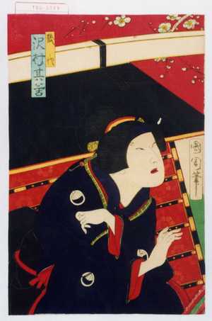 Toyohara Kunichika: 「幾代 沢村其答」 - Waseda University Theatre Museum
