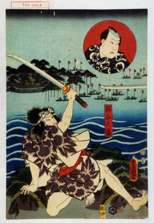 Utagawa Toyokuni III, 歌川豊国〈3〉 (豊国〈3〉)による浮世絵「「横山大蔵」」