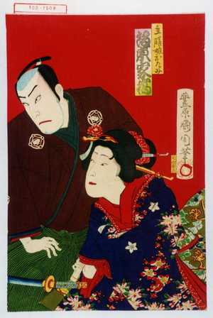 Toyohara Kunichika: 「主膳娘おなみ 坂東家橘」 - Waseda University Theatre Museum