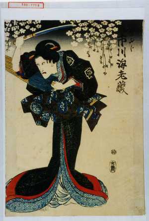 Utagawa Kuniyoshi: 「岩ふじ 市川海老蔵」 - Waseda University Theatre Museum