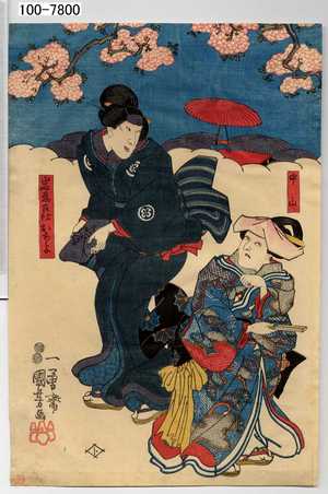 Utagawa Kuniyoshi: 「中山」「岩藤召仕おちよ」 - Waseda University Theatre Museum