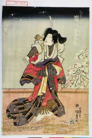 Utagawa Kunisada: 「花子太夫 実ハ松若丸 瀬川菊之丞」 - Waseda University Theatre Museum