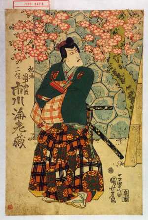 Utagawa Kuniyoshi: 「松若 団十郎改 二役 市川海老蔵」 - Waseda University Theatre Museum