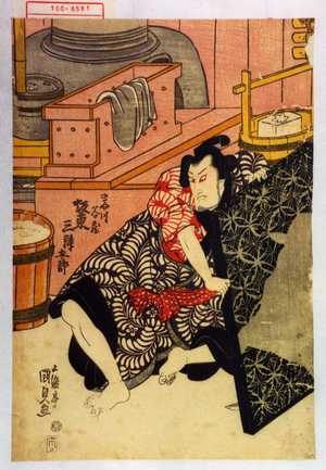 Utagawa Kunisada, 歌川国貞 (国貞〈1〉)による浮世絵「「きぬ川谷蔵 坂東三津五郎」」