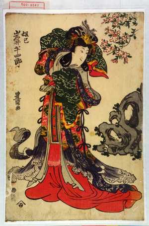 Utagawa Toyokuni I: 「姐妃 岩井半四郎」 - Waseda University Theatre Museum