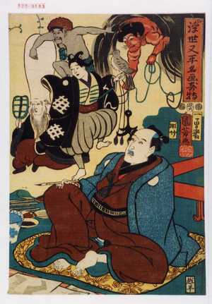 Utagawa Kuniyoshi: 「浮世又平名画奇特」 - Waseda University Theatre Museum