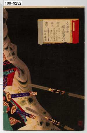 Toyohara Kunichika: 「天竺徳兵衛 尾上菊五郎」 - Waseda University Theatre Museum