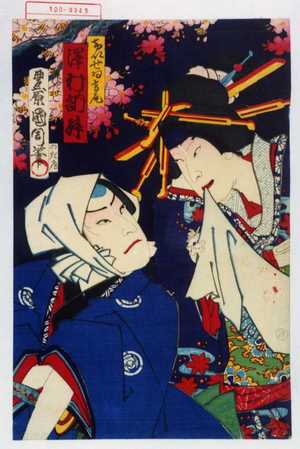 Toyohara Kunichika: 「けいせい高尾 沢村訥升」 - Waseda University Theatre Museum