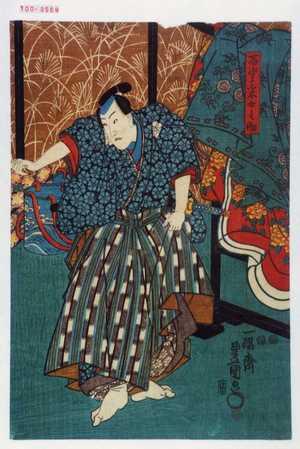 Utagawa Kunisada: 「石堂釆女之助」 - Waseda University Theatre Museum