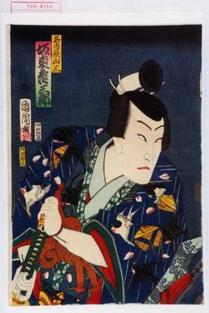 Toyohara Kunichika: 「名古屋山三 坂東彦三郎」 - Waseda University Theatre Museum