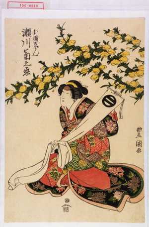 Utagawa Toyokuni I: 「お国御ぜん 瀬川菊之丞」 - Waseda University Theatre Museum