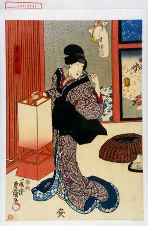 Utagawa Toyokuni III, 歌川豊国〈3〉 (豊国〈3〉)による浮世絵「「月小夜」」