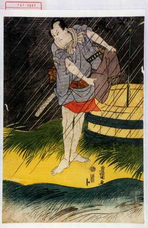 Utagawa Toyokuni I: 「一寸徳兵衛 坂東三津五郎」 - Waseda University Theatre Museum