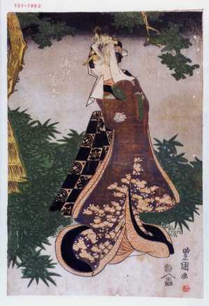 Utagawa Toyokuni I: 「小いと 瀬川菊之丞」 - Waseda University Theatre Museum