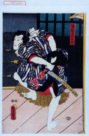 Utagawa Kunisada: 「濡髪長五郎」 - Waseda University Theatre Museum