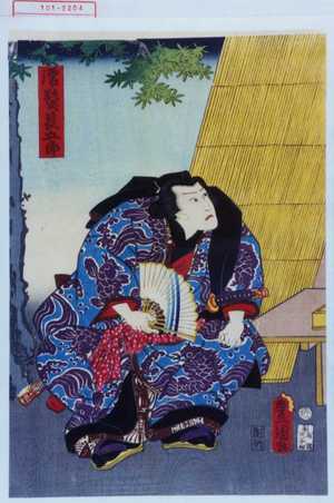 Utagawa Toyokuni III, 歌川豊国〈3〉 (豊国〈3〉)による浮世絵「「濡髪長五郎」」