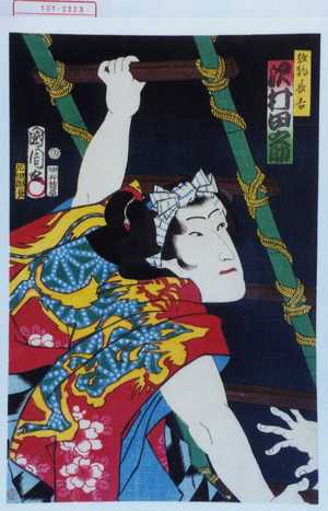 Toyohara Kunichika: 「放駒長吉 沢村田之助」 - Waseda University Theatre Museum