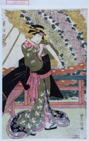 Utagawa Toyokuni I: 「[おさん] 沢村田之助」 - Waseda University Theatre Museum