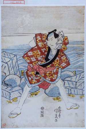 Utagawa Kunisada, 歌川国貞 (国貞〈1〉)による浮世絵「「金門や金五郎 坂東蓑助」」