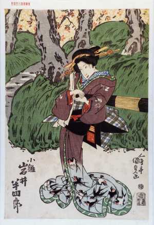 Utagawa Kunisada: 「小雛 岩井半四郎」 - Waseda University Theatre Museum