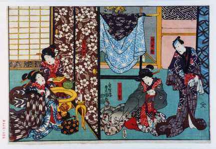 Utagawa Kunisada: 「時次郎」「うら里」「哥女里」 - Waseda University Theatre Museum
