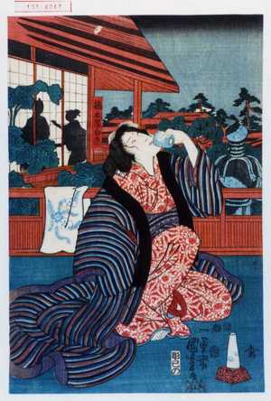 Utagawa Kuniyoshi: 「橋本屋白糸」 - Waseda University Theatre Museum