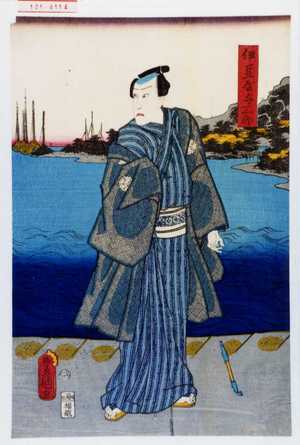 Utagawa Toyokuni III, 歌川豊国〈3〉 (豊国〈3〉)による浮世絵「「伊豆屋与三郎」」