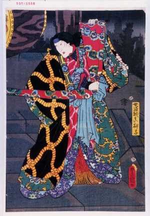 Utagawa Toyokuni III, 歌川豊国〈3〉 (豊国〈3〉)による浮世絵「「女盗賊真砂子」」