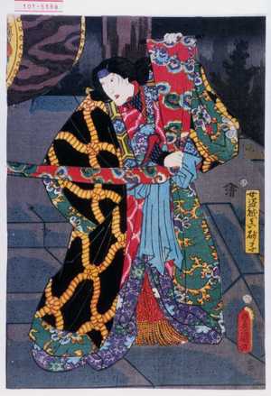 Utagawa Toyokuni III, 歌川豊国〈3〉 (豊国〈3〉)による浮世絵「「女盗賊真砂子」」