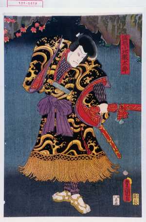 Utagawa Toyokuni III, 歌川豊国〈3〉 (豊国〈3〉)による浮世絵「「盗賊小池獄太郎」」