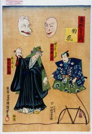 Utagawa Kunisada II: 「寿狂言之内」 - Waseda University Theatre Museum