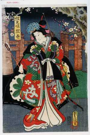 Utagawa Toyokuni III, 歌川豊国〈3〉 (豊国〈3〉)による浮世絵「「経久娘照世」」