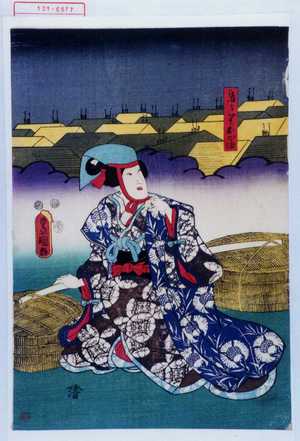 Japanese Print "「鳥うりおやま」" by Utagawa Toyokuni III, 歌川豊国〈3〉 (豊国〈3〉)