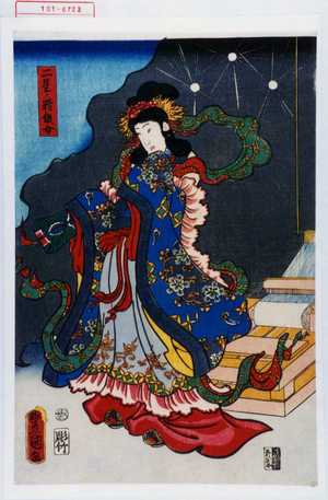 Utagawa Kunisada: 「二星ノ精織女」 - Waseda University Theatre Museum