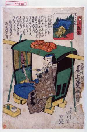Utagawa Kunisada: 「天野屋利兵衛 尾上菊五郎」 - Waseda University Theatre Museum