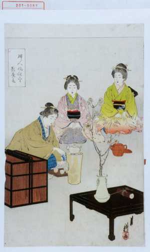 月耕: 「夫人風俗尽 ☆茶☆」 - Waseda University Theatre Museum