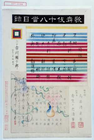 Torii Kiyosada: 「歌舞伎十八番目録」 - Waseda University Theatre Museum