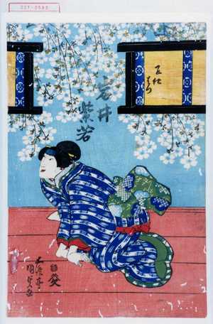 Utagawa Kunisada: 「召仕はつ 岩井紫若」 - Waseda University Theatre Museum