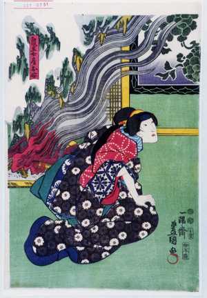 Utagawa Kunisada: 「鬼王女房お安」 - Waseda University Theatre Museum