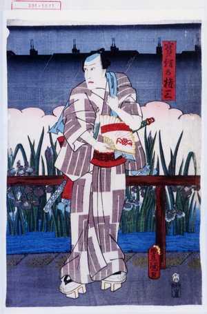 Utagawa Toyokuni III, 歌川豊国〈3〉 (豊国〈3〉)による浮世絵「「宝結の権三」」