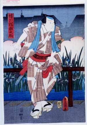 Utagawa Toyokuni III, 歌川豊国〈3〉 (豊国〈3〉)による浮世絵「「播磨潟市之助」」