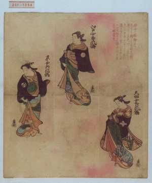 Unknown: 「大坂女郎風俗」「江戸女郎風俗」「京女郎風俗」 - Waseda University Theatre Museum