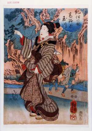Utagawa Kuniyoshi: 「紀伊の国高野☆玉川」 - Waseda University Theatre Museum