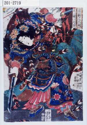 Utagawa Kuniyoshi: 「[]百八人之一個」「☆三娘一丈青」 - Waseda University Theatre Museum