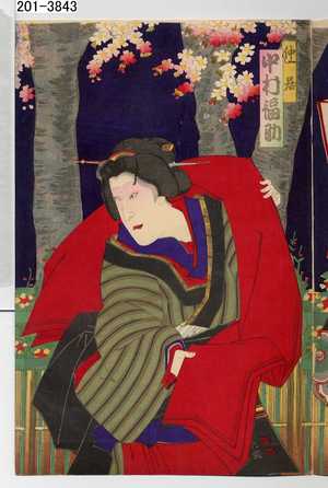 Toyohara Kunichika: 「仲居 中村福助」 - Waseda University Theatre Museum