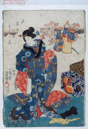 Utagawa Kunisada: 「五節句の内 さくら月」 - Waseda University Theatre Museum